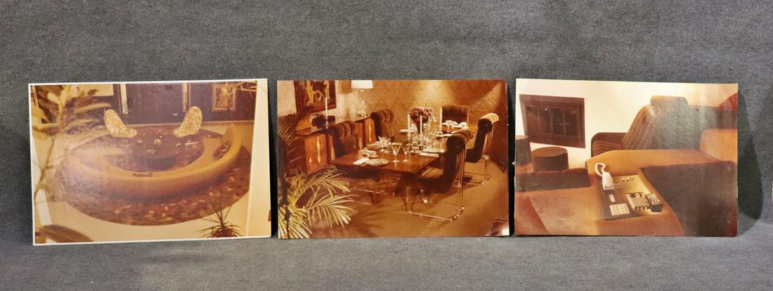 3 ADVERTISING PANELS FROM VALDIMIR KAGAN'S STUDIO: From Vladimir Kagan's personal estate. 27 5/8" h x 20" w x 1" d.