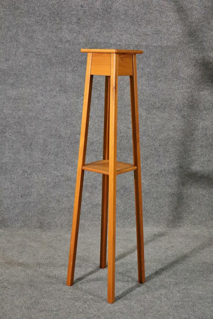 DANISH TEAK 2 TIER PLANT STAND/PEDSTAL TABLE (1 of 4)