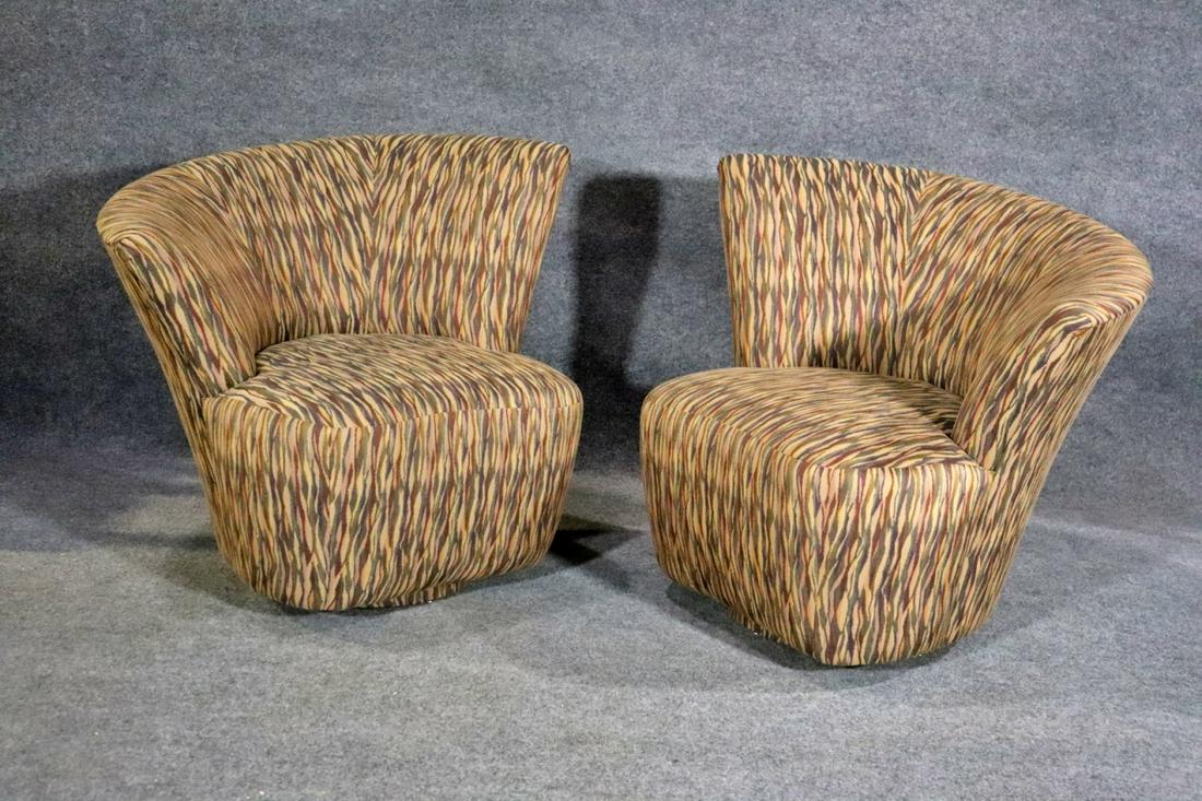 PAIR CARTER SWIVEL NAUTILUS CHAIRS (1 of 8)