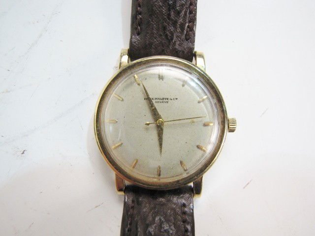 PATEK PHILIPPE 18k GOLD WRIST WATCH: Good condition.