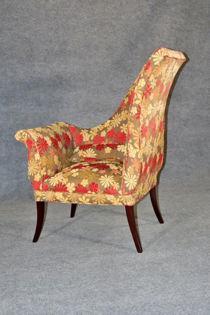 HOLLYWOOD REGENCY WINGBACK PARLOR CHAIR (1 of 6)