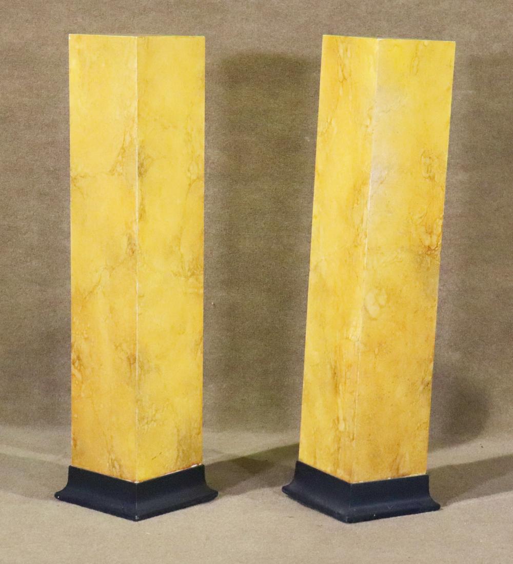 PAIR OF BURL WALNUT PEDESTALS (1 of 7)