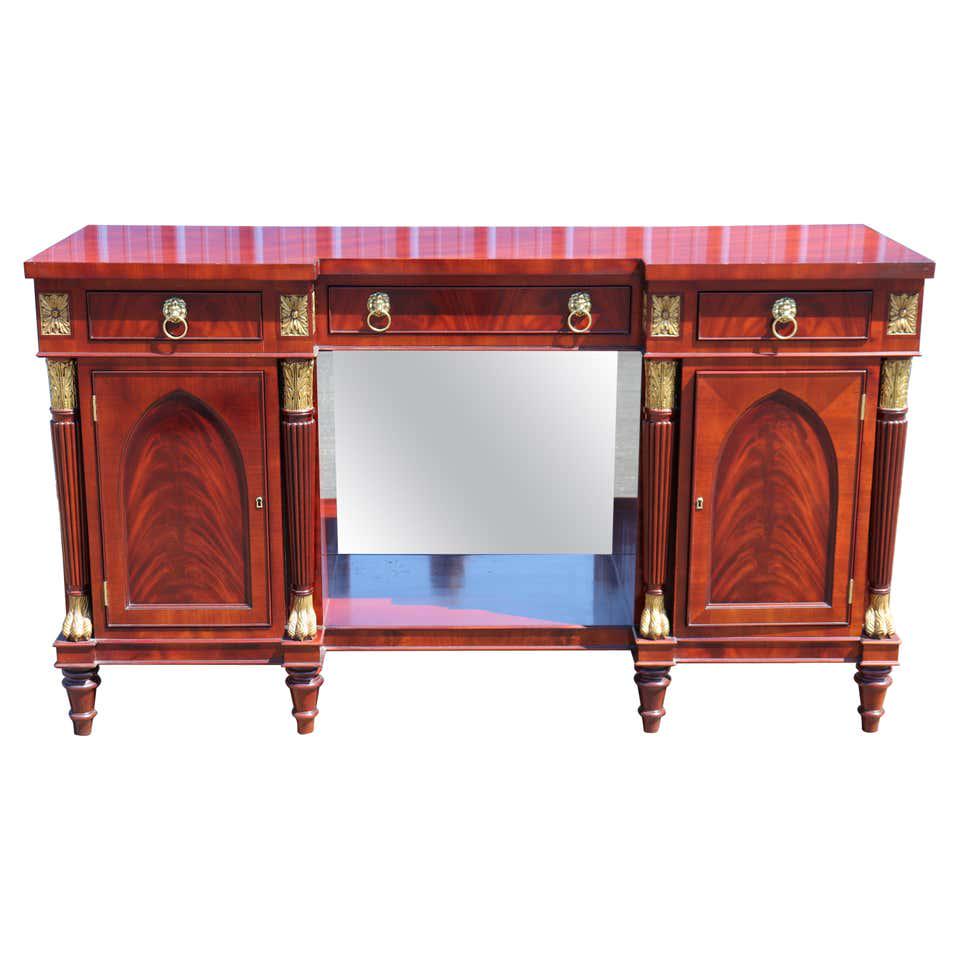 KINDEL WINTERTHUR ADAPTATIONS GILDED & FLAME MAHOGANY SIDEBOARD (1 of 17)