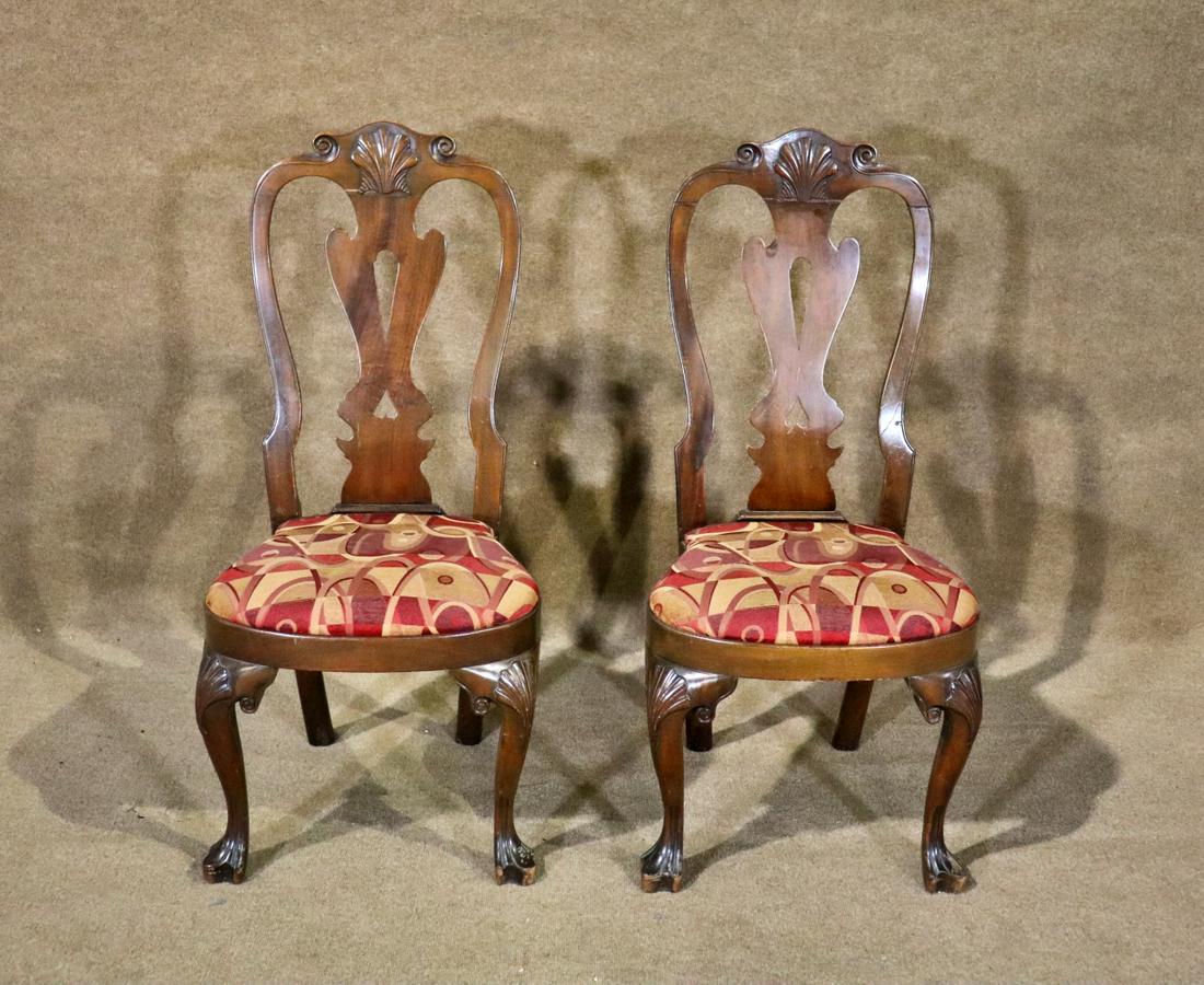 PAIR QUEEN ANNE C W KITTENGER PHILADELPHIA CHAIRS (1 of 14)