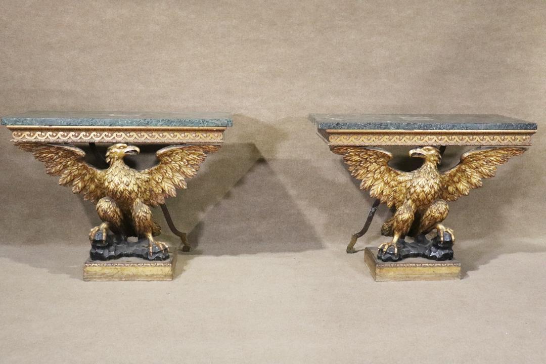 PAIR WILLIAM KENT STYLE GEORGIAN CONSOLES (1 of 16)