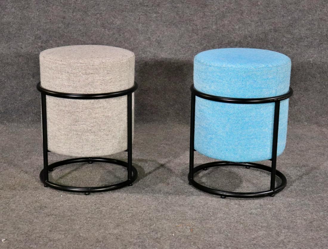 PAIR COR UPHOLSTERED OTTOMANS (1 of 6)