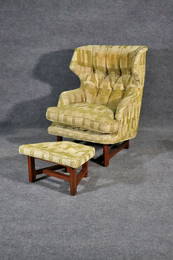 EDWARD WORMLEY FOR DUNBAR WING BACK CHAIR & OTTOMAN 5761