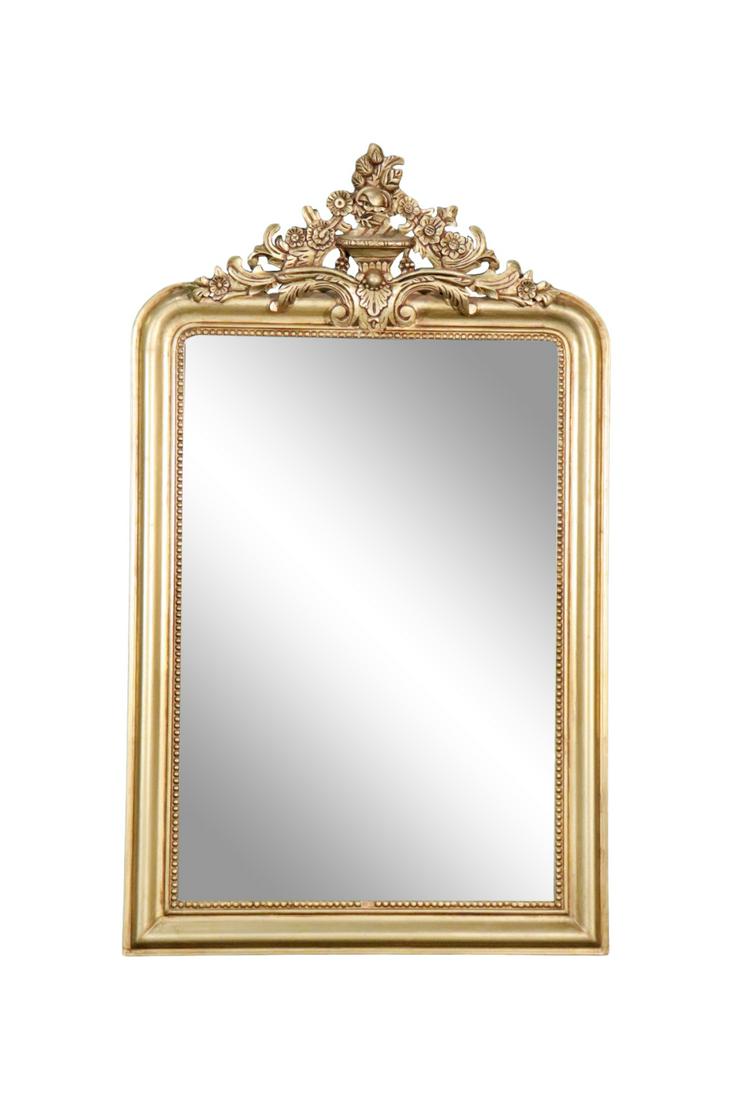 Restoration Hardware Gilt Wood Mirror Auction