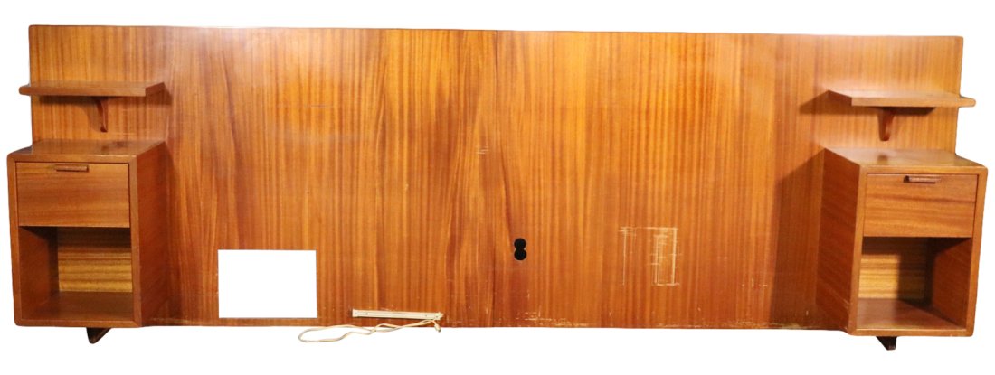 MCM HANGING HEADBOARD WITH NIGHT STANDS (1 of 14)