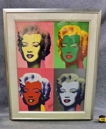 SIGNED ANDY WARHOL LITHOGRAPH MARILYN MONROE