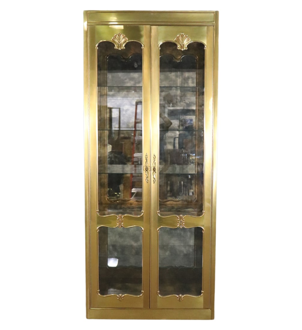 MASTERCRAFT BRASS & GLASS CABINET (1 of 10)