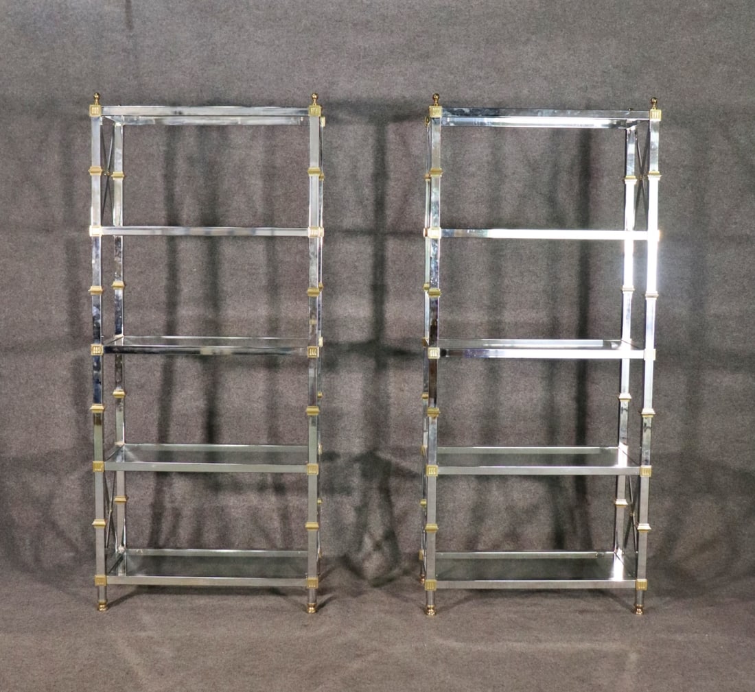 PAIR MAISON JANSEN STYLE ETAGERES (1 of 8)