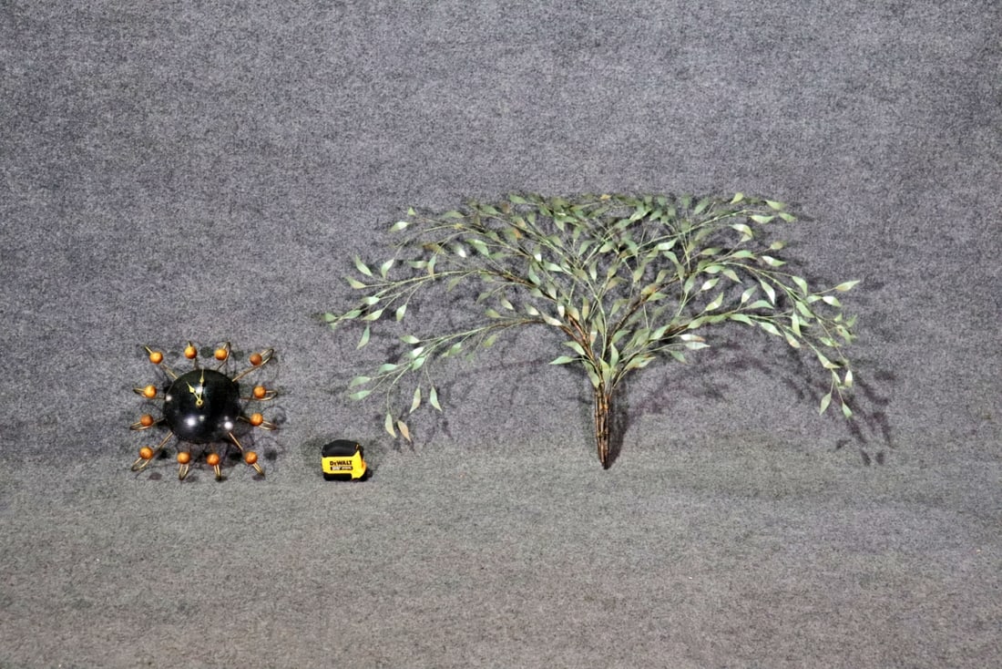 LANSHIRE SELF STARTING CLOCK & MODERN TREE SCULPTURE (1 of 8)