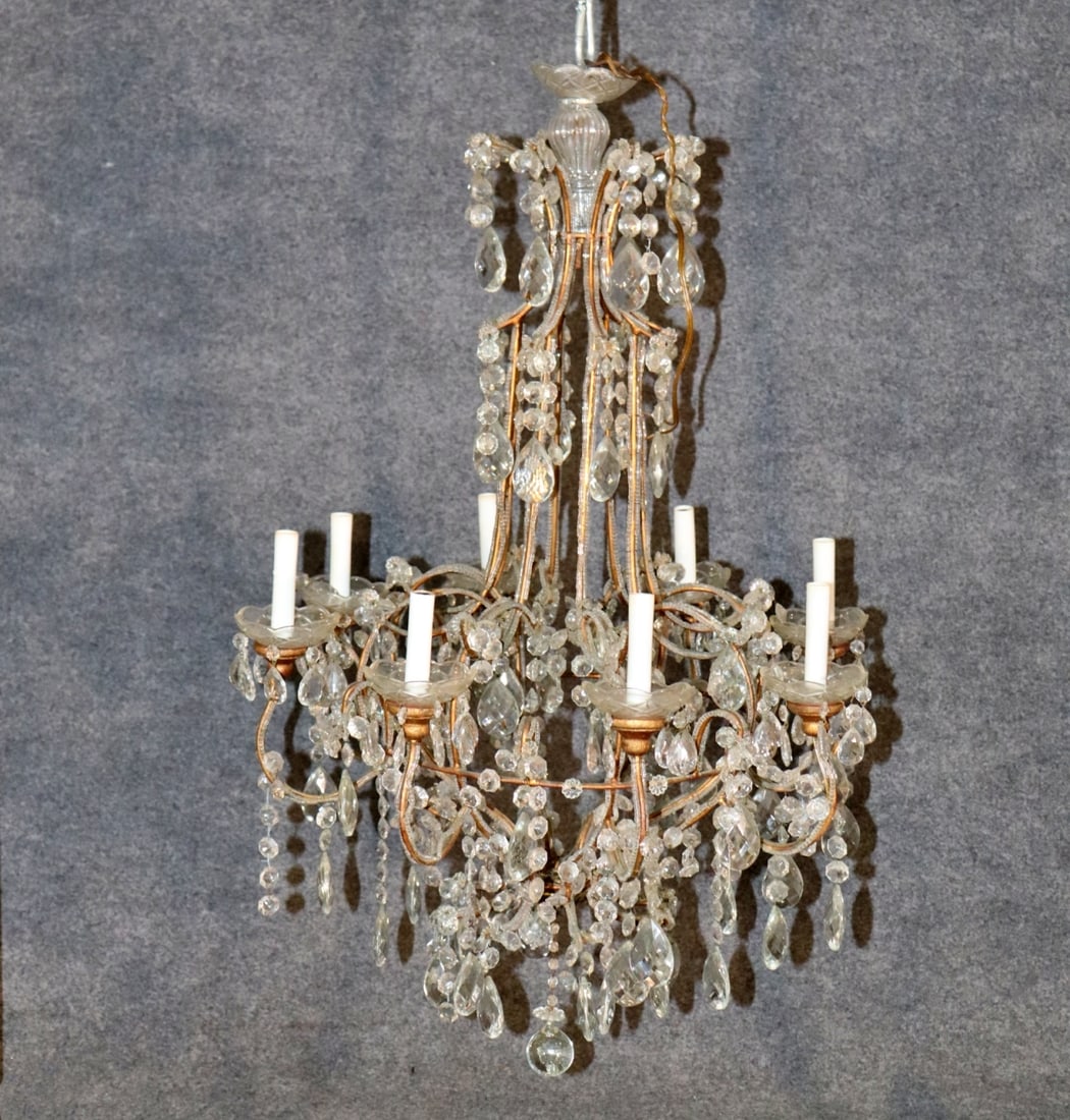 8 ARM CRYSTAL CHANDELIER (1 of 9)