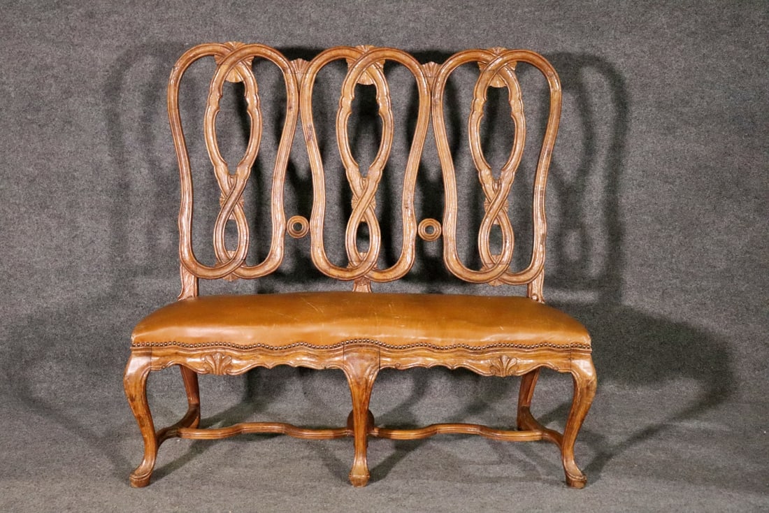CARVED ITALIAN STYLE BENCH (1 of 13)