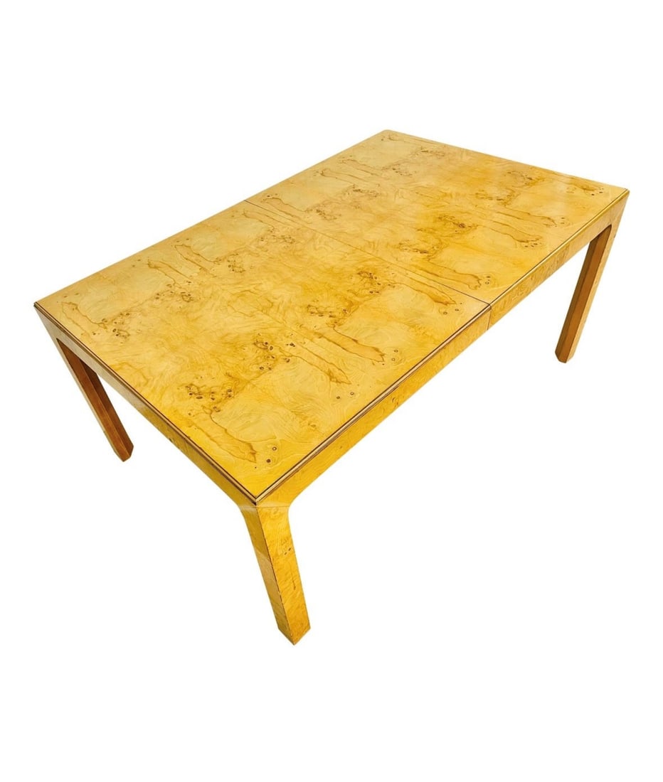 VINTAGE HENREDON BURLED WOOD DINING TABLE (1 of 5)