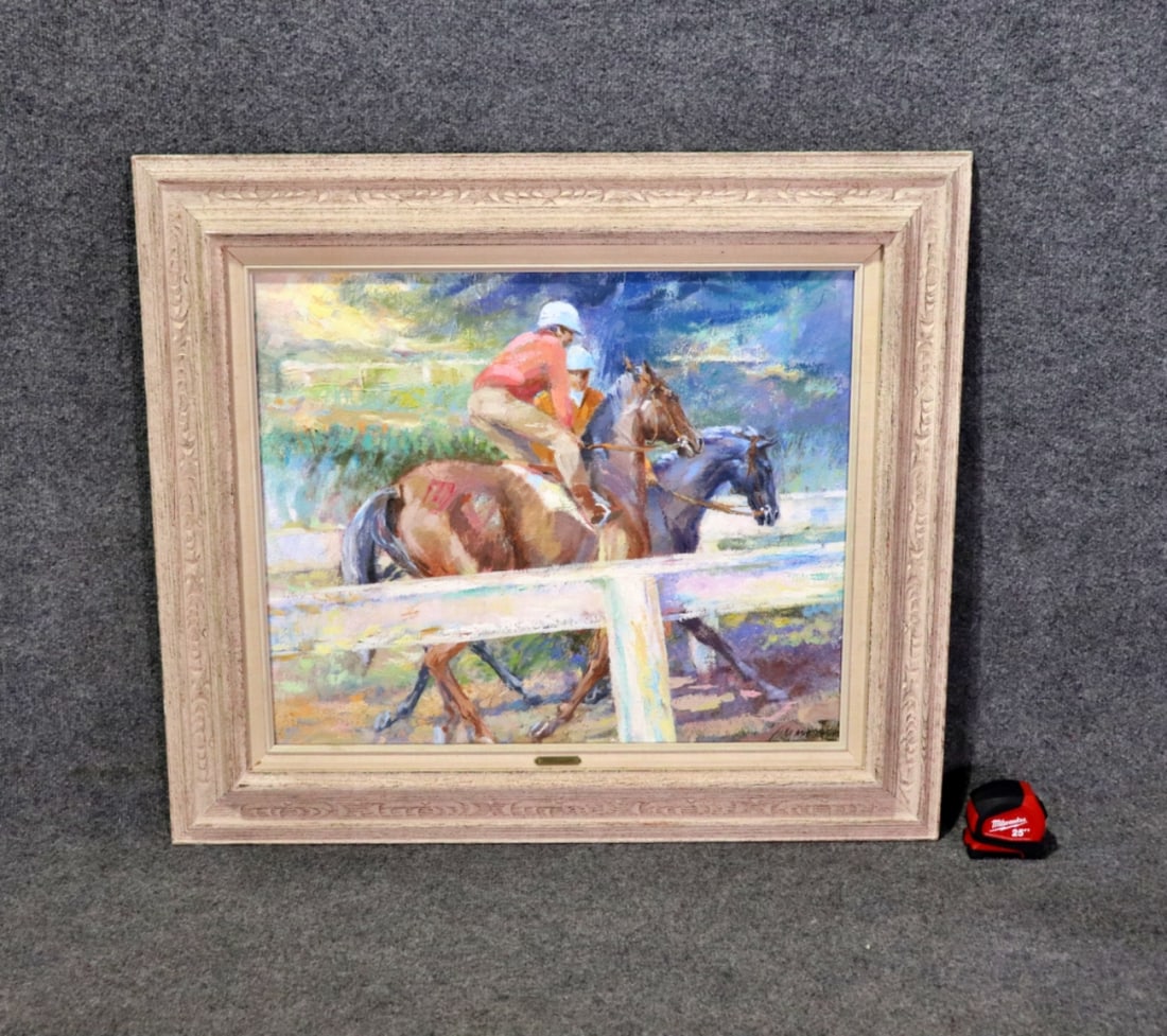 SIGNED FAY MOORE RACE HORSE WITH PONY (1 of 10)