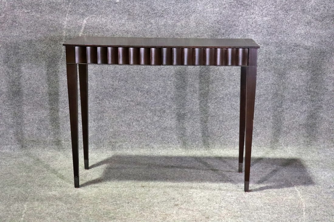 MID CENTURY MODERN EBONIZED CONSOLE TABLE (1 of 8)