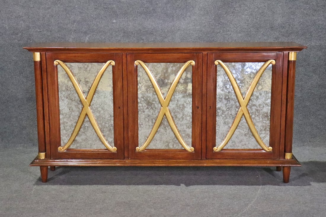 HOLLYWOOD REGENCY STYLE 3 DOOR SIDEBOARD (1 of 14)