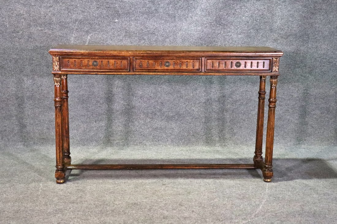 COUNTRY FRENCH 3 DRAWER CONSOLE TABLE (1 of 11)