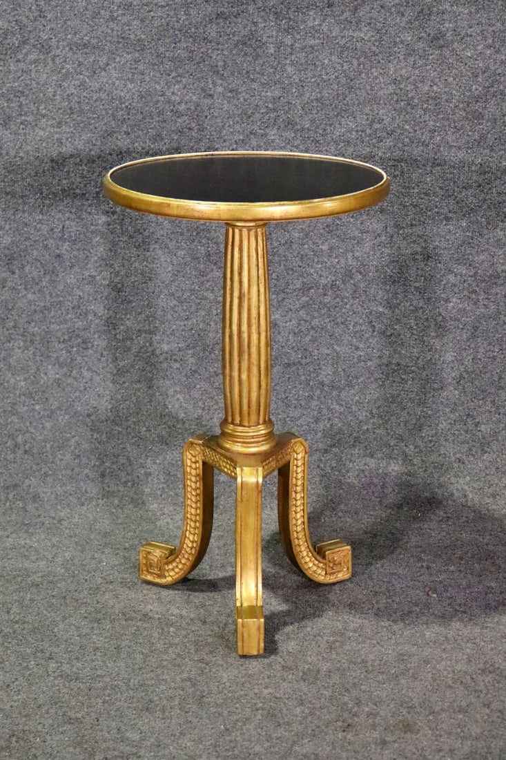 NEOCLASSICAL STYLE PEDESTAL END TABLE (1 of 8)