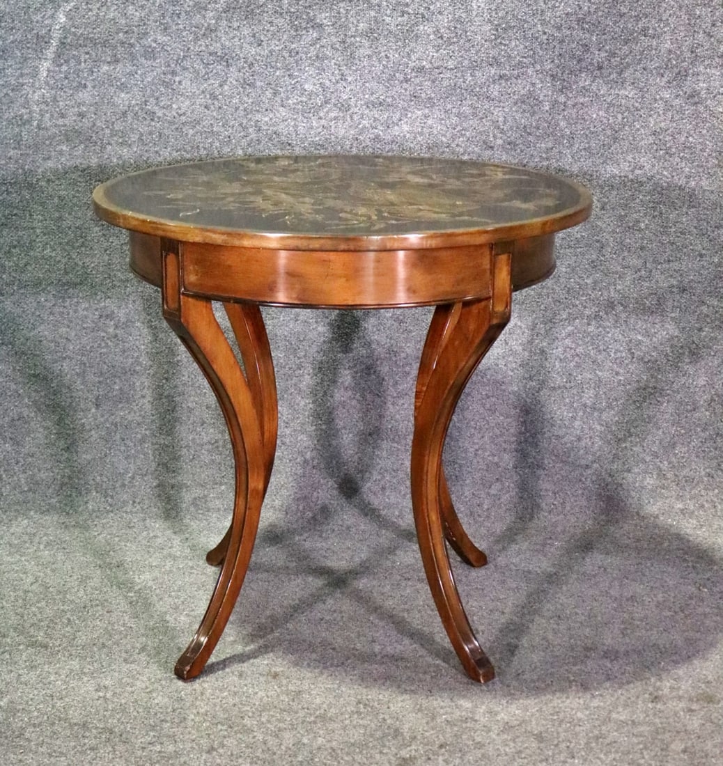 CARVED TOP COUNTRY FRENCH TABLE (1 of 8)