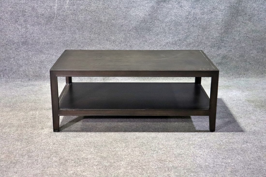 JOHN STUART WALNUT 2 TIER COFFEE TABLE (1 of 9)