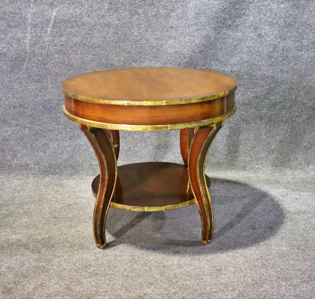 ART DECO STYLE TWO TIER END TABLE (1 of 7)