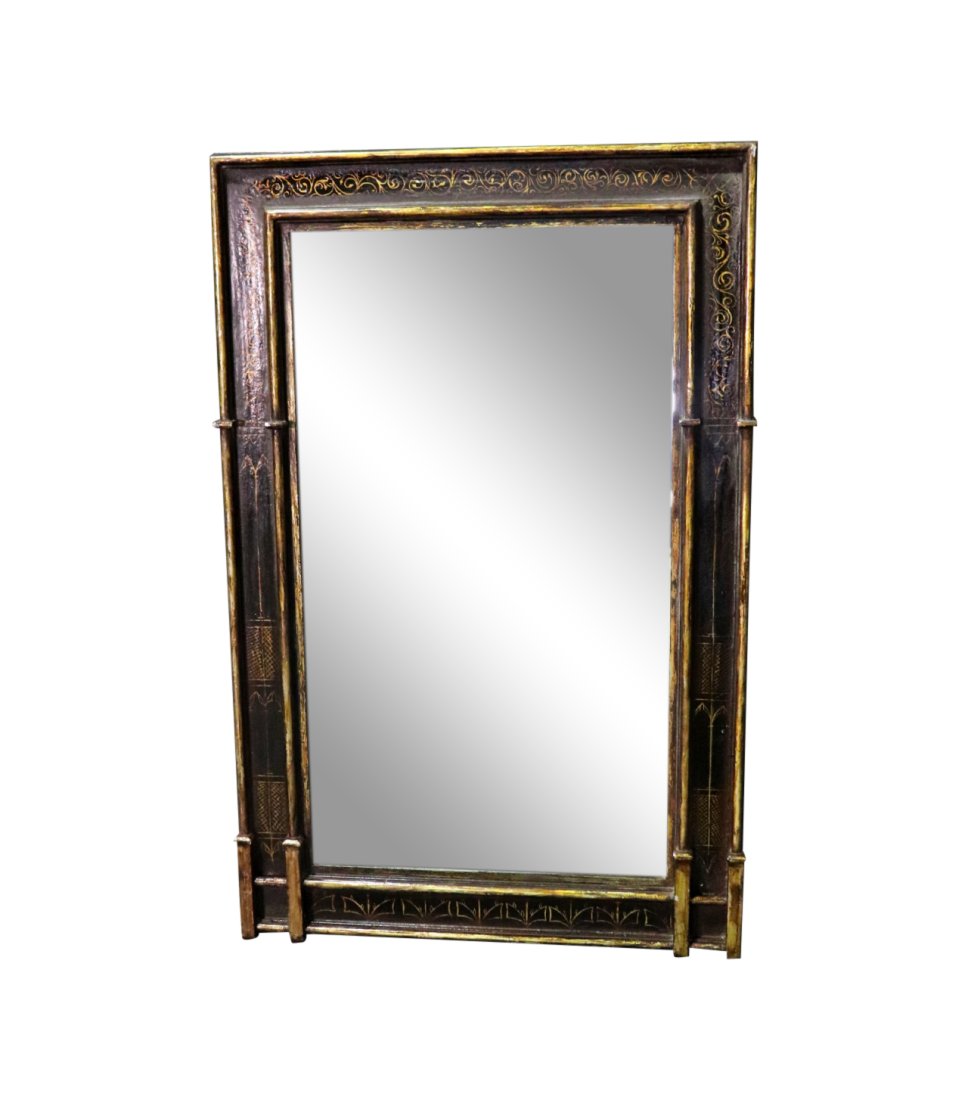 VENETIAN STYLE CARVED GILT DECORATED MIRROR (1 of 7)