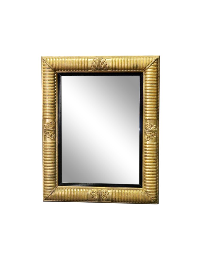 FRENCH CARVED GILT HANGING WALL MIRROR (1 of 10)