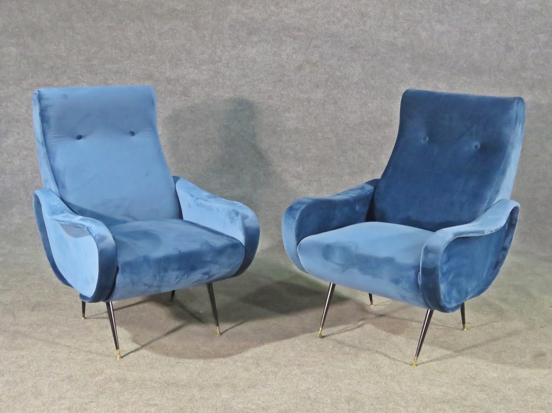 PAIR ZANUSO STYLE CHAIRS (1 of 5)