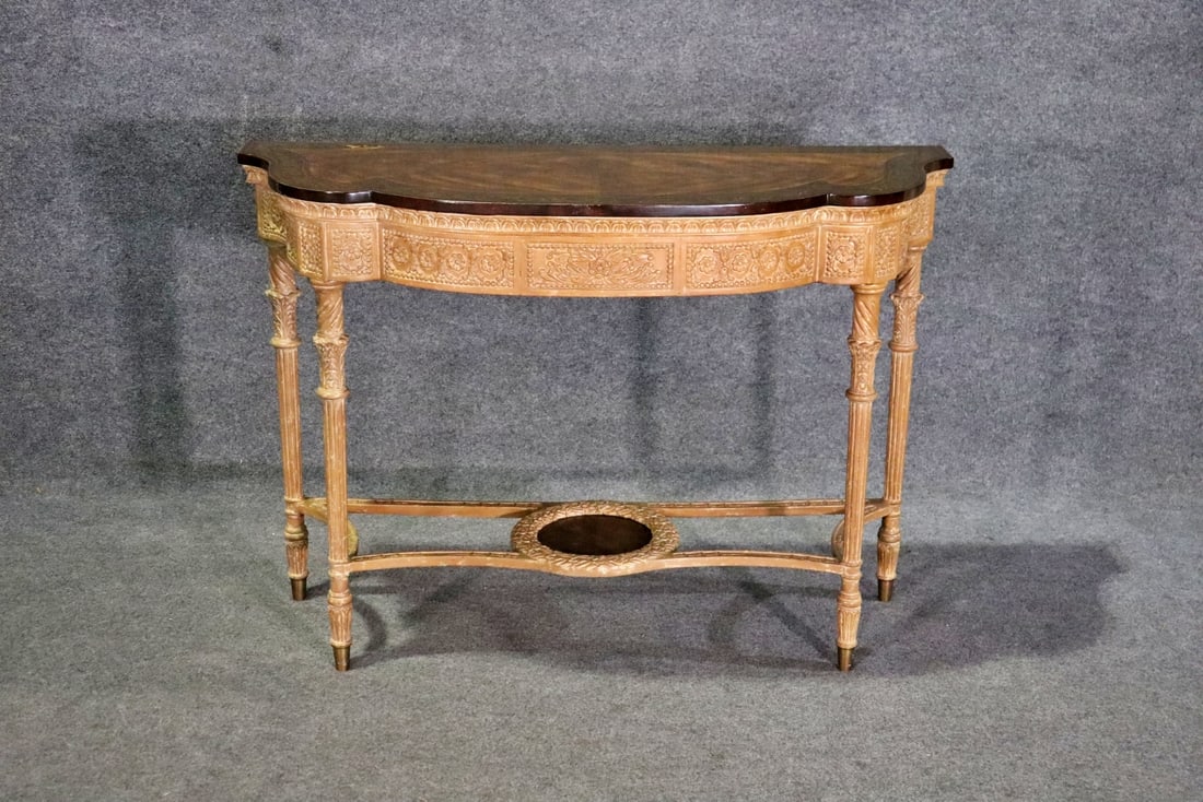 THEODORE ALEXANDER INLAID CONSOLE TABLE (1 of 14)