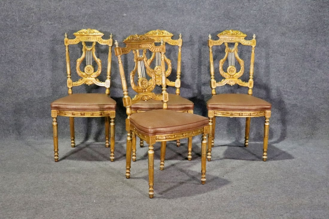 4 THEODORE ALEXANDER NEOCLASSICAL STYLE SIDE CHAIRS (1 of 6)