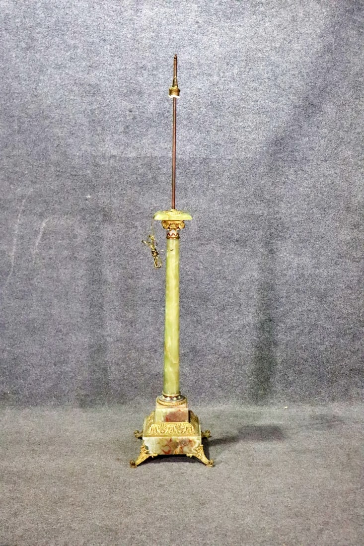 CHAMPLEVE & ONYX FLOOR LAMP (1 of 13)