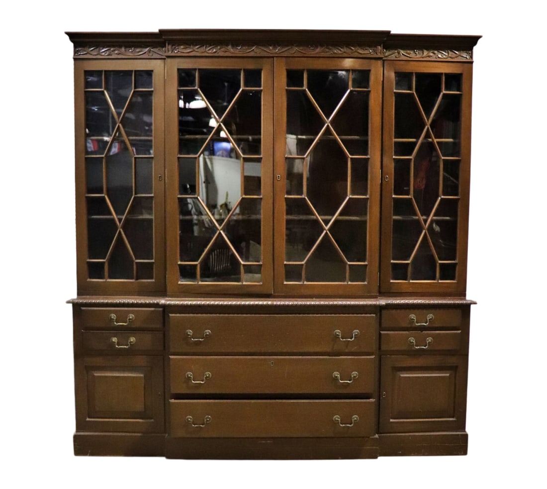 FELDENKRAIS SOLID MAHOGANY BREAKFRONT (1 of 19)