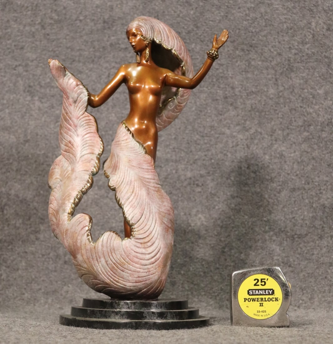 ERTE BRONZE SCULPTURE FOLLIES BERGERE (1 of 11)