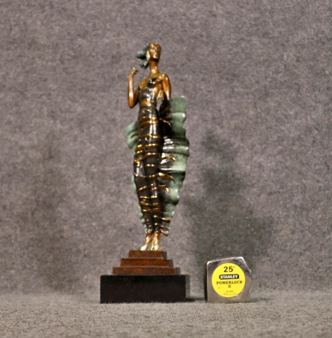 ERTE BRONZE SCULPTURE FEMME FATALE (1 of 8)