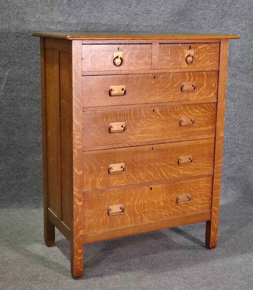 STICKLEY 6 DRAWER HIGH CHEST (1 of 14)