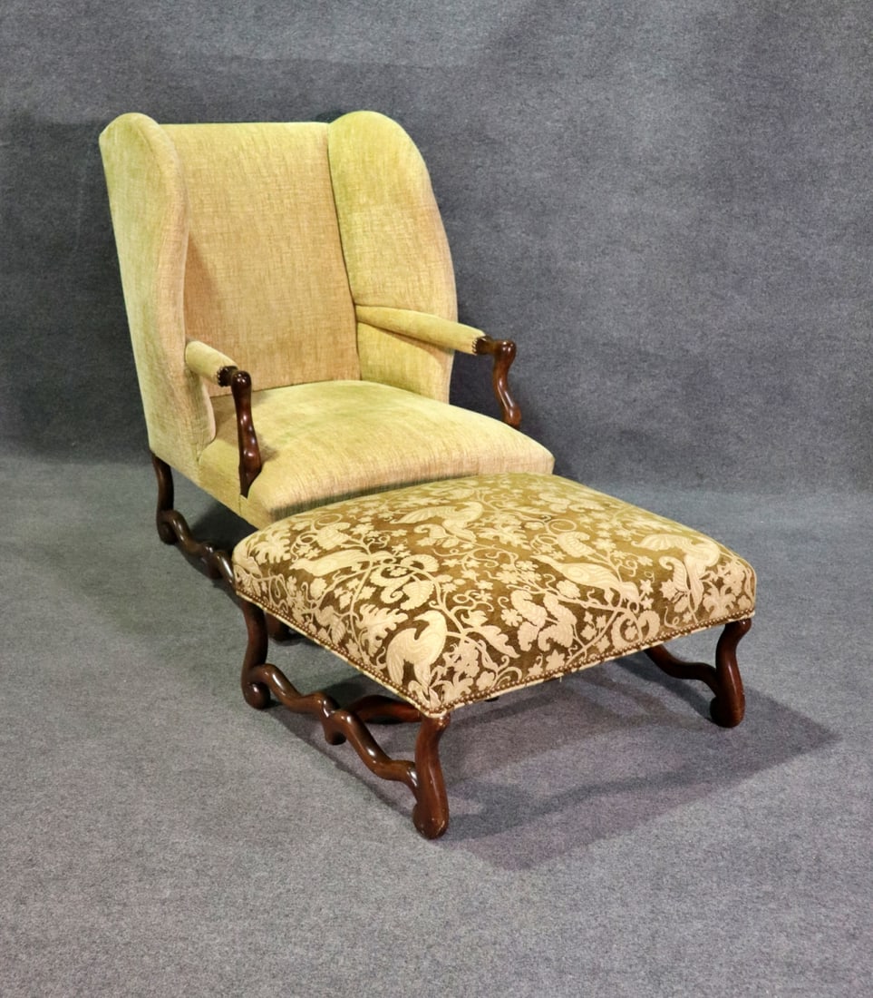WINGBACK CHAIR & OTTOMAN (1 of 10)