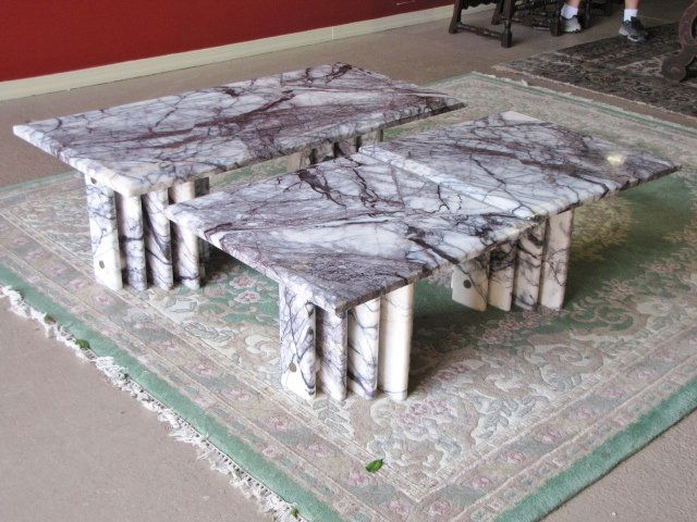 3 pc. modern italian marble coffee table set 3 pc. modern italian marble coffee table set