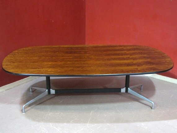 CHARLES EAMES / HERMAN MILLER CONFERENCE TABLE: Very good condition with light wear on top. 28 1/2"h. x 54"w. x 96"d.