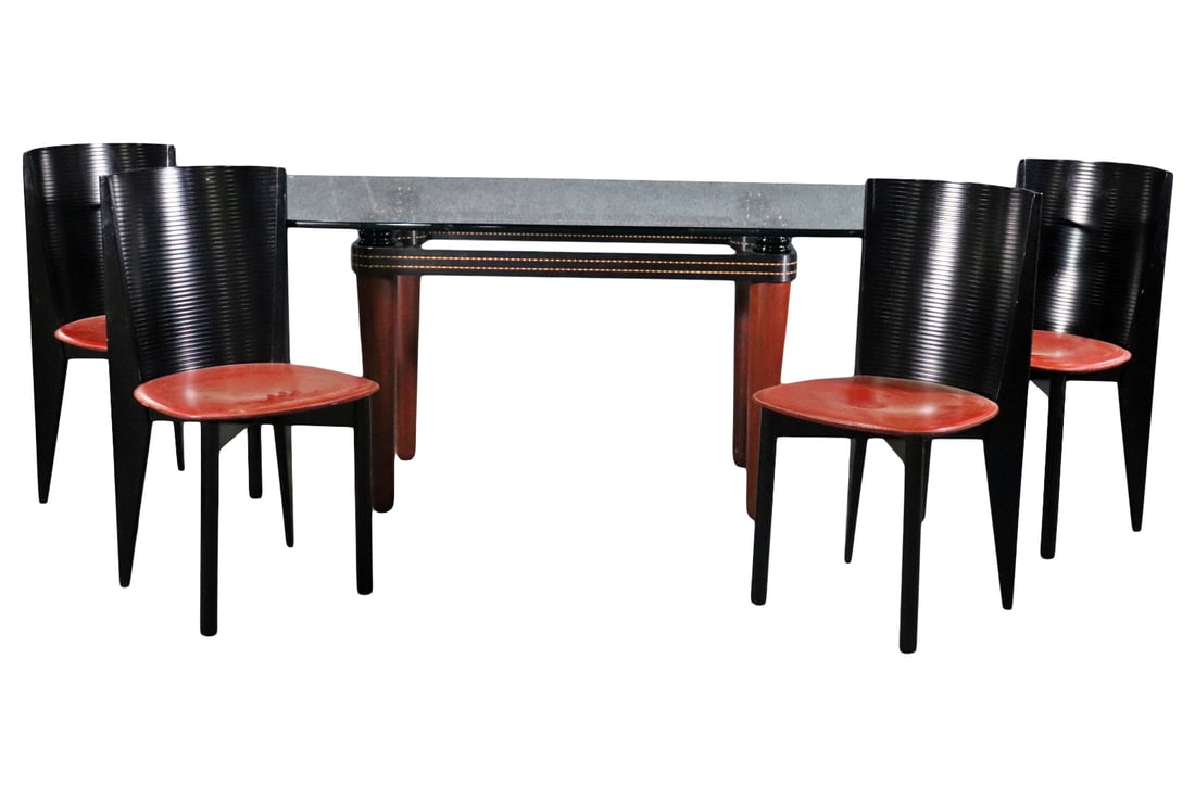 CALLIGARIS ITALIAN DINING TABLE & 4 CHAIRS (1 of 15)