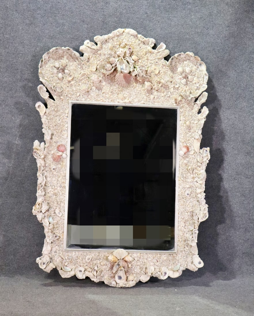 LARGE SEASHELL ENCRUSTED MIRROR (1 of 14)