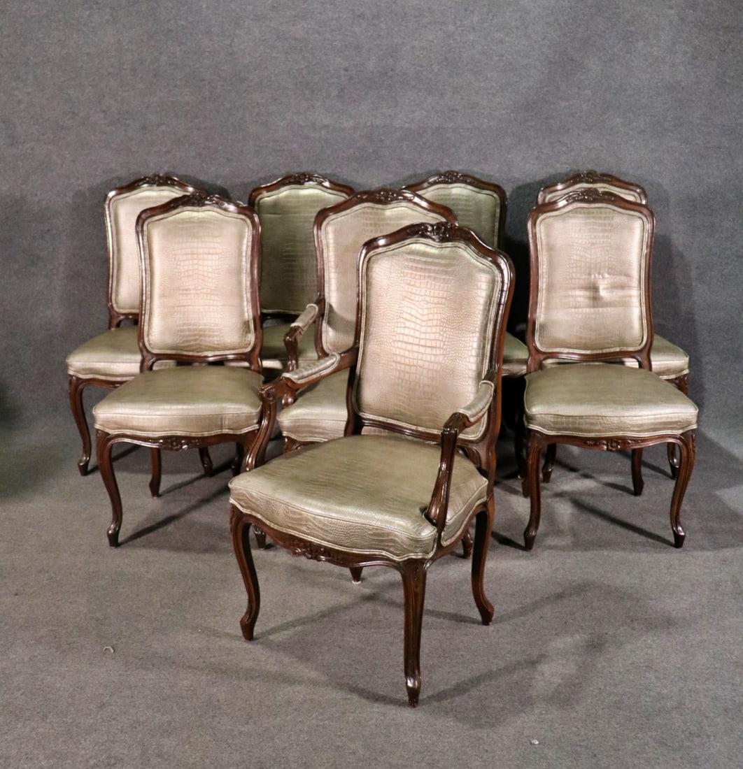 8 COUNTRY FRENCH DINING CHAIRS (1 of 19)