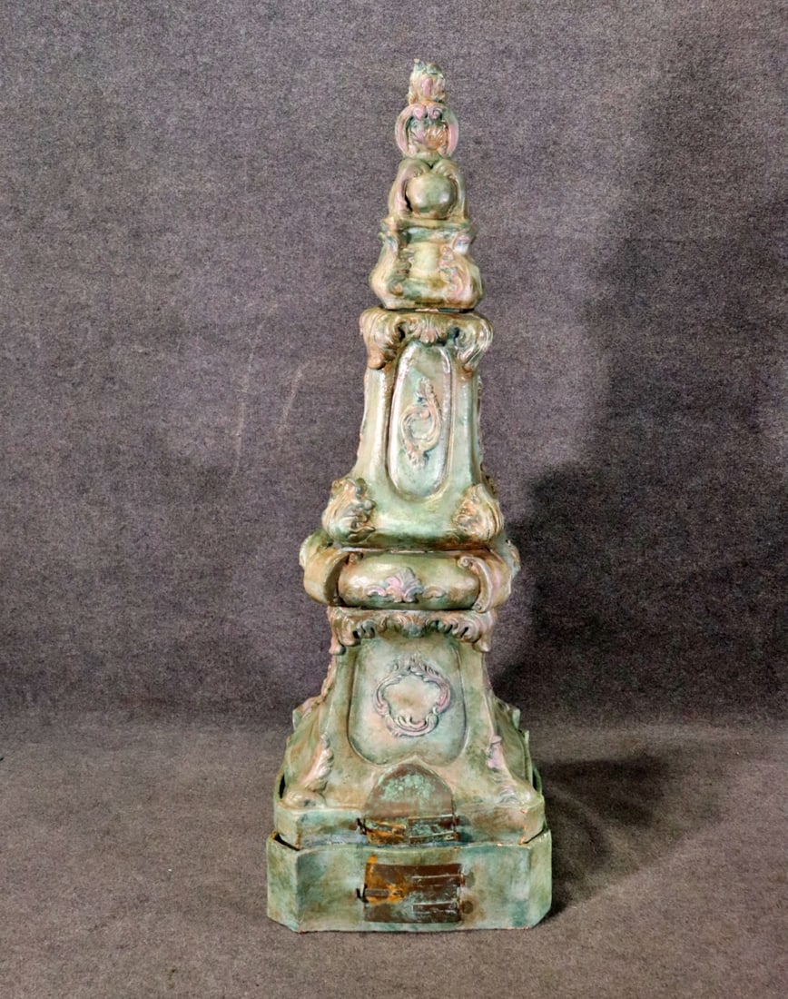 5 PIECE GLAZED TERRACOTTA STOVE (1 of 17)