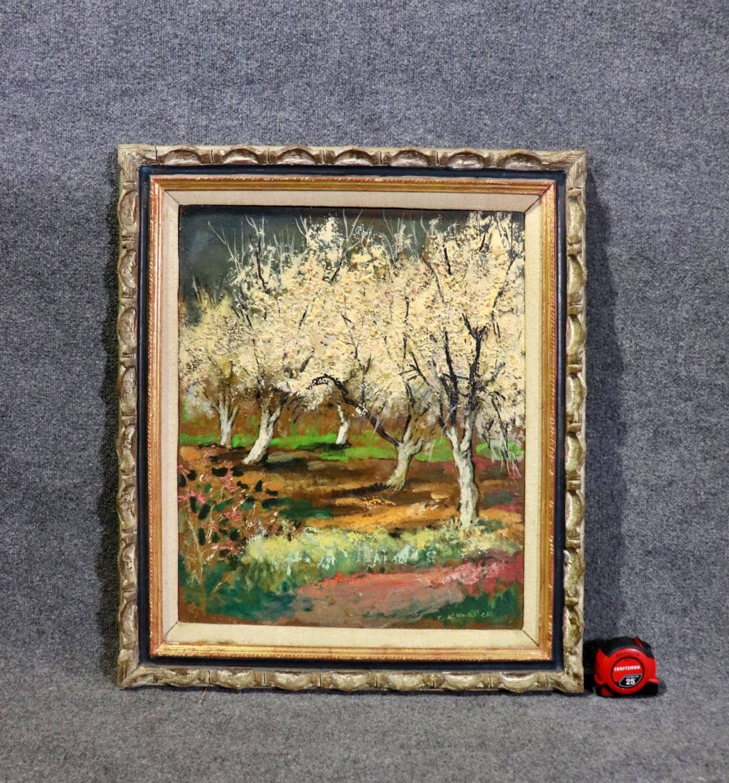 SIGNED ELIASZ KANAREK LANDSCAPE ACRYLIC ON MASONITE (1 of 8)