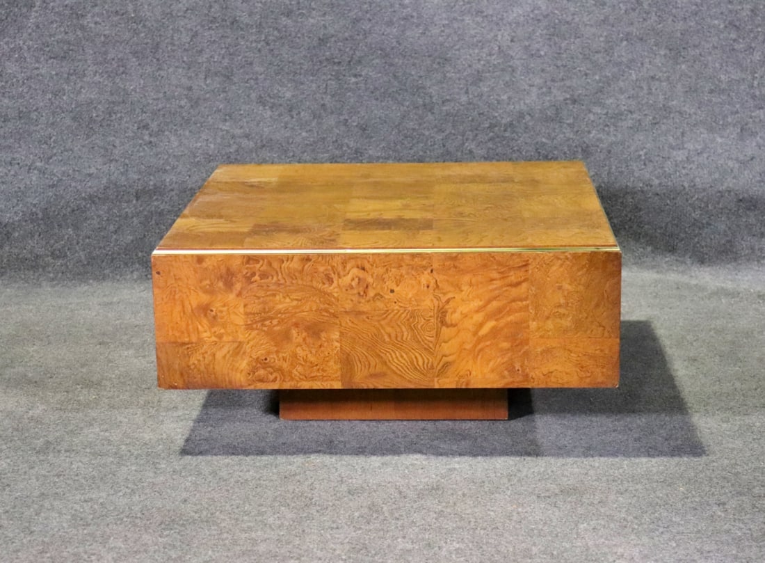 MILO BAUGHMAN STYLE OLIVE BURL COFFEE TABLE (1 of 13)