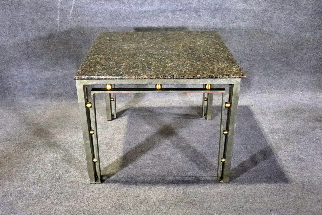 JOHN VESEY STYLE MARBLE TOP CENTER TABLE (1 of 6)