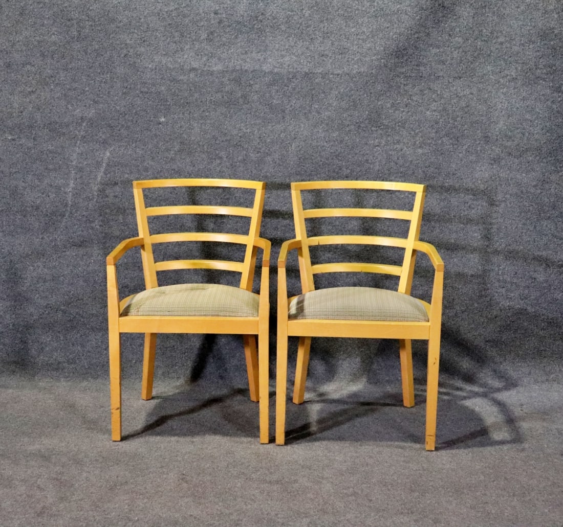 PAIR KNOLL ARM CHAIRS (1 of 7)