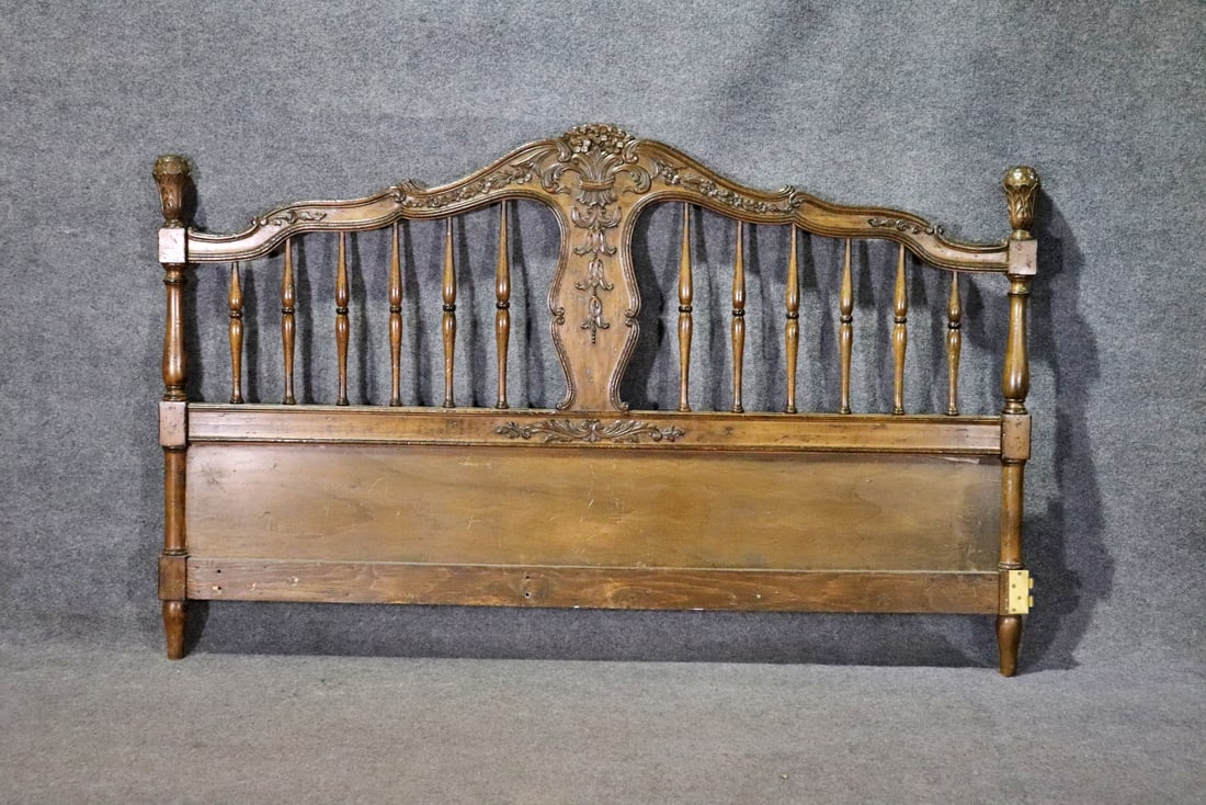COUNTRY FRENCH KING SIZE HEADBOARD ATTRIBUTED AUFFRAY OR BODART (1 of 10)